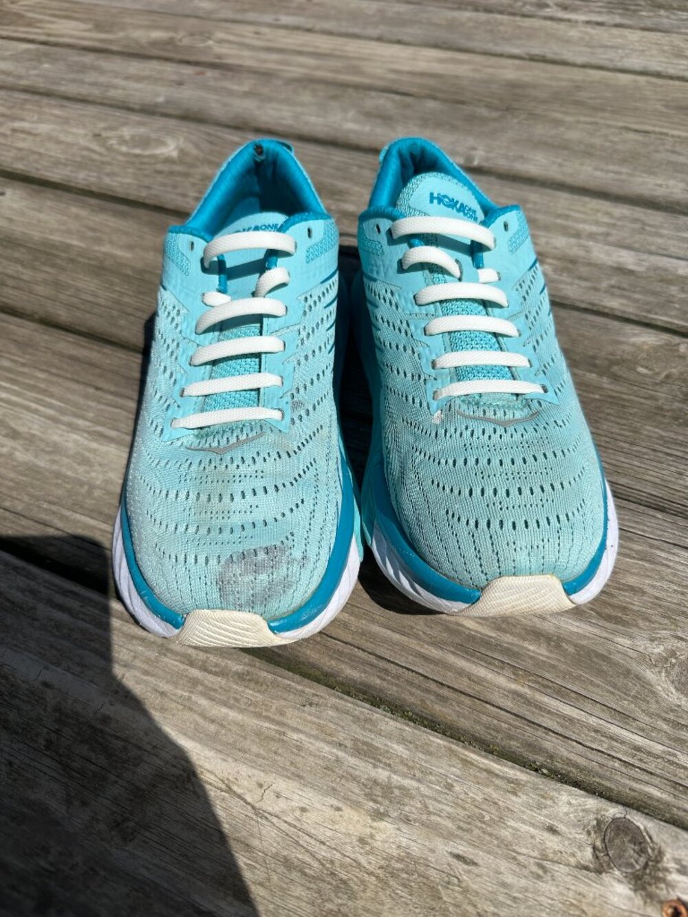 Hoka Arahi 4 Running Shoes Womens Size 8.5 D Blue Sneakers Tennis Shoes Wide - Picture 5 of 11